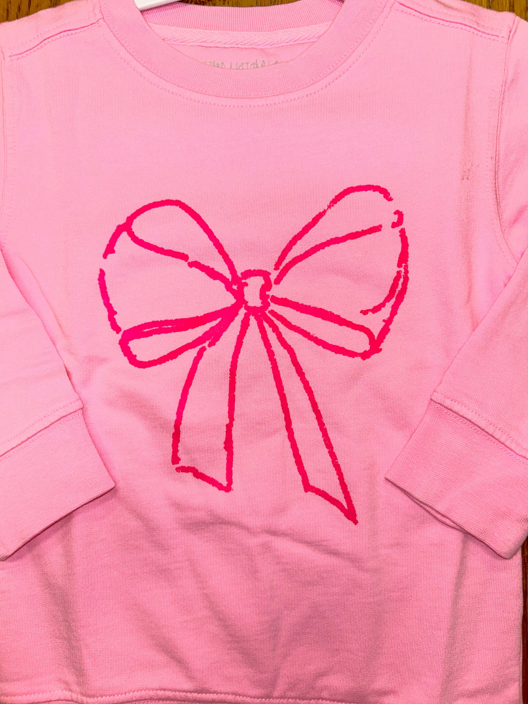 Light Pink Bow Sweatshirt