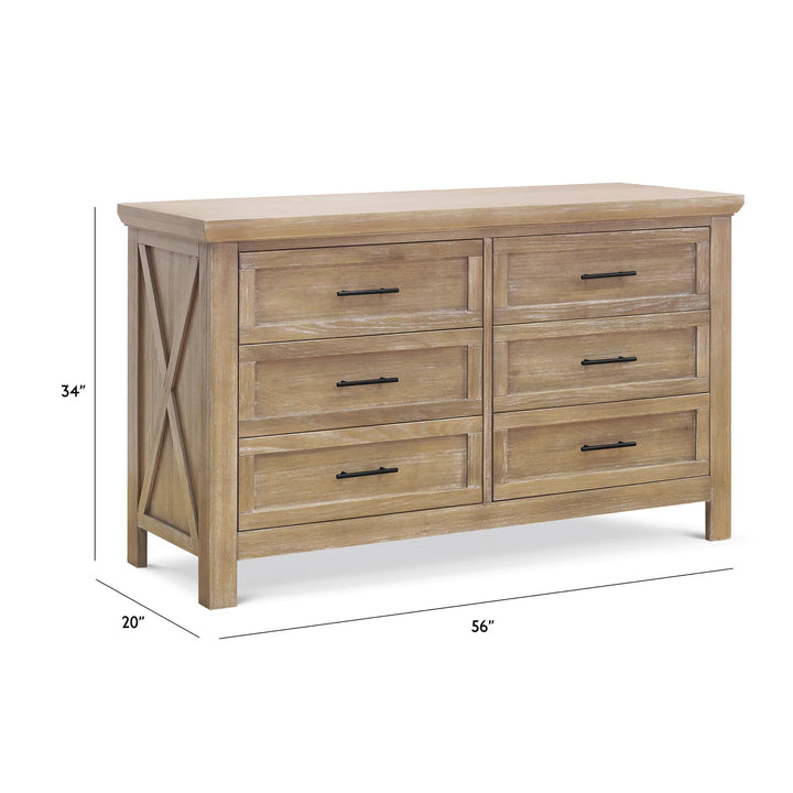 Emory Farmhouse 6-Drawer Dresser
