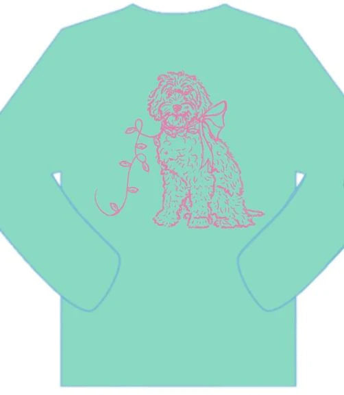 LS Mint Christmas Doodle Dog