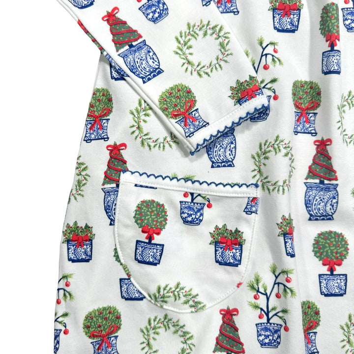 Christmas Planters Twirling Pocket Dress LS