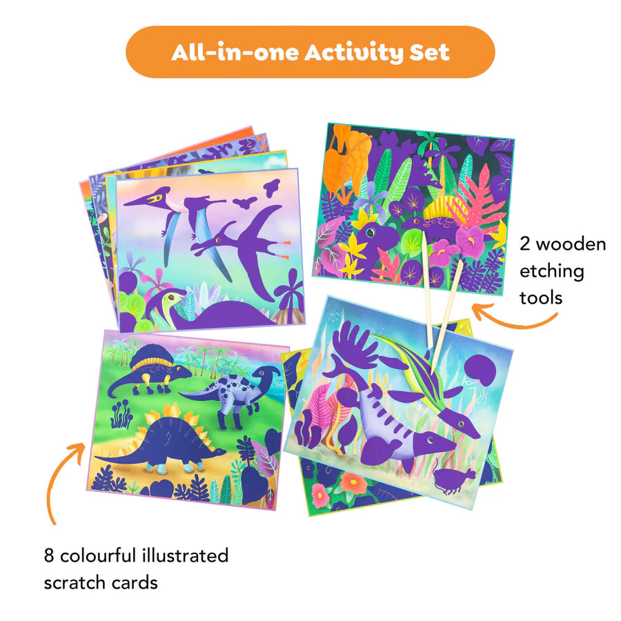 Scratch Art- Dinosaurs