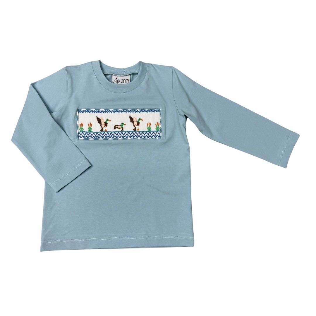 Smocked Mallard Ducks Shirt