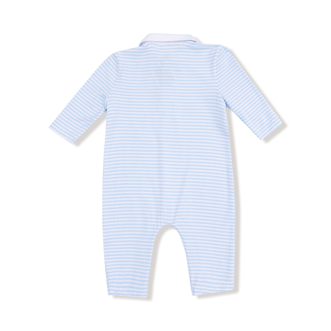 Baby Blue Golf Carts Polo Romper