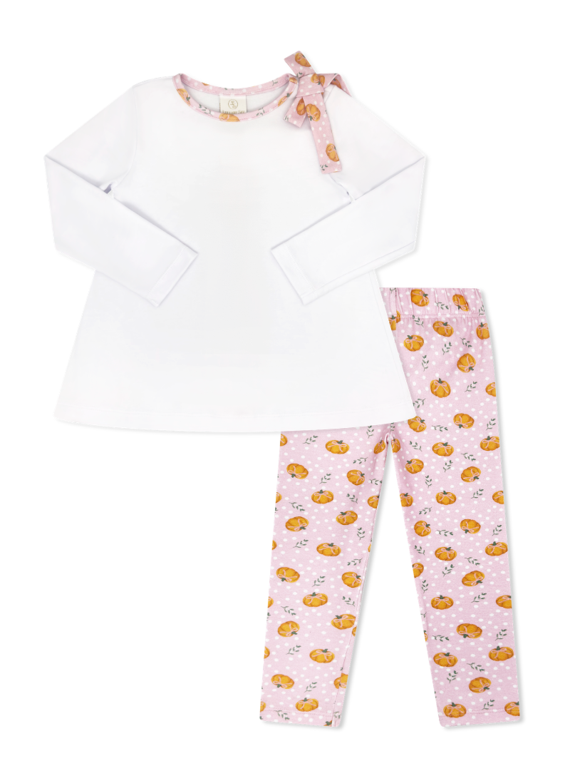 Legacy White Pumpkin Patch Delight Madeline Legging Set