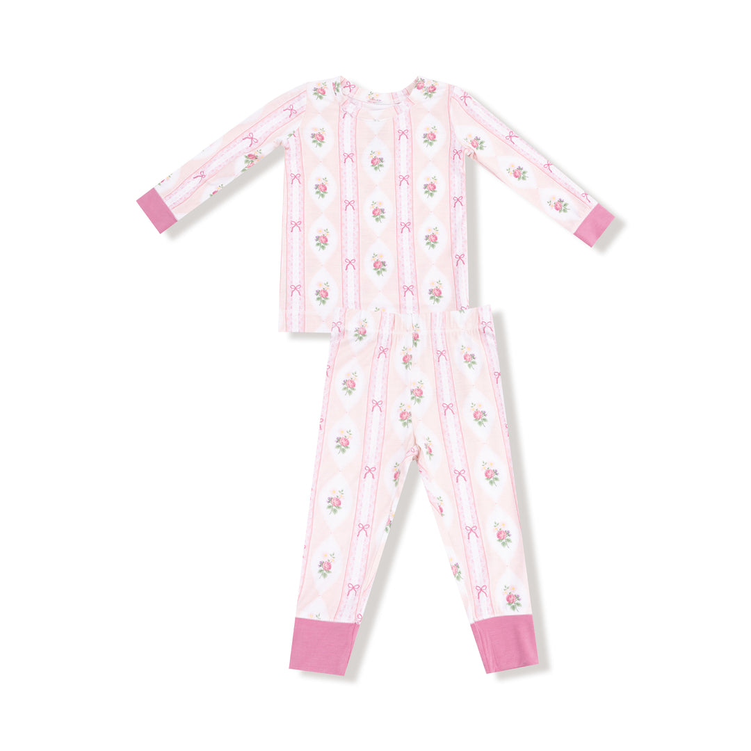 Ogee Lace Floral Long Sleeve Loungewear Set