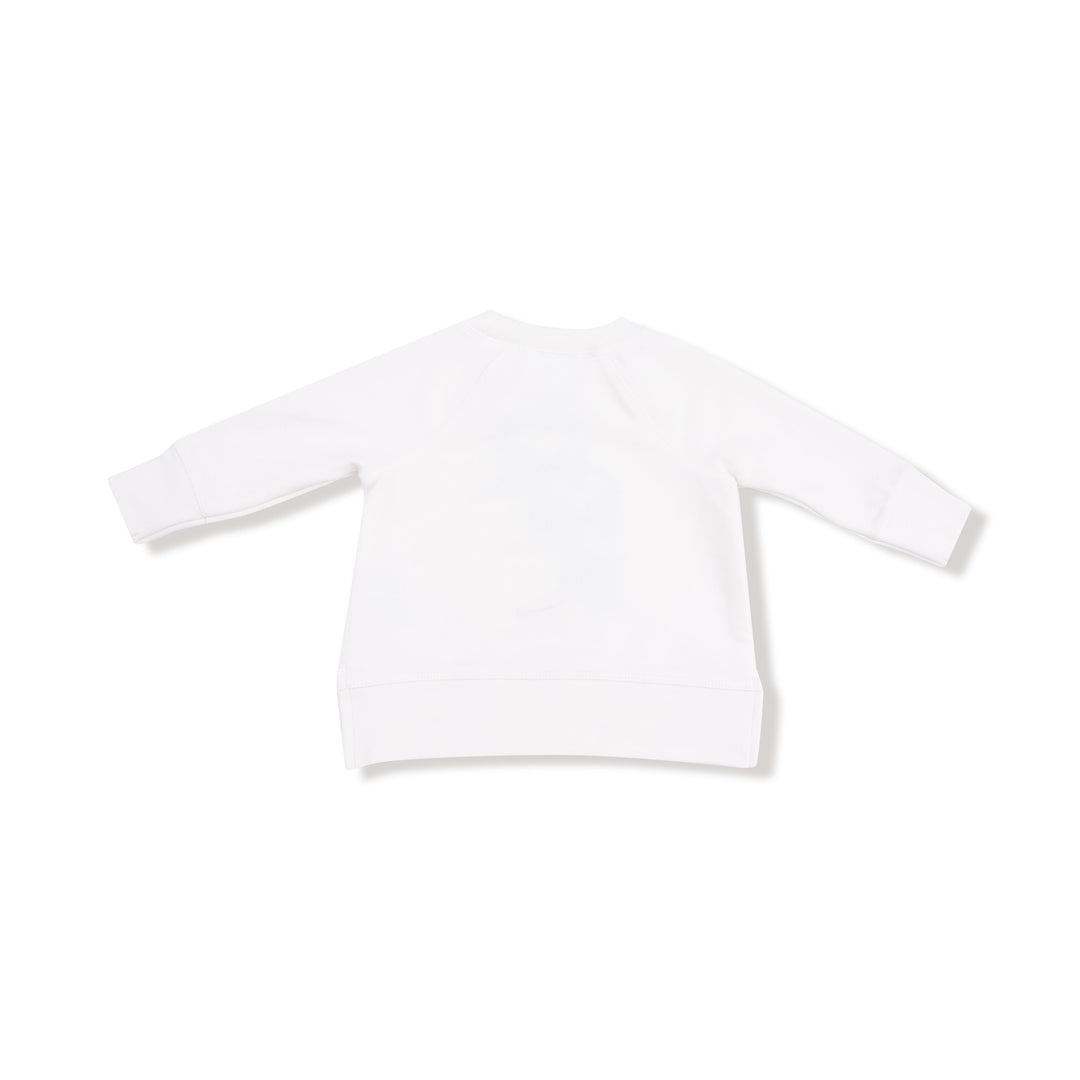 White Golf Raglan Sweatshirt