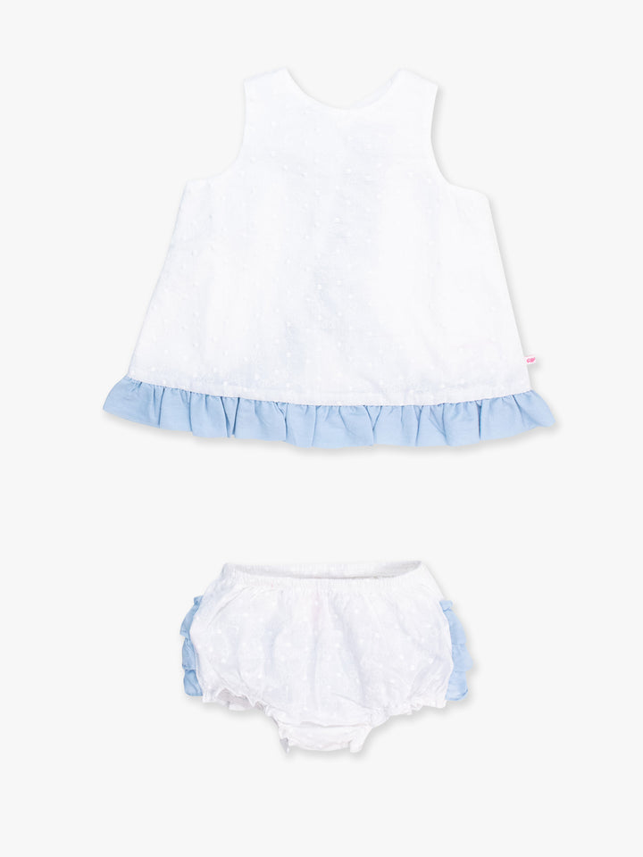 Swiss Dot Swing Top And Bloomer Set