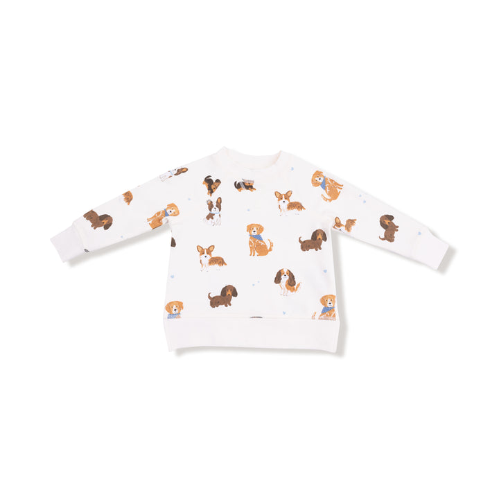 Best Friend Dogs French Terry Raglan Sweatshirt + Jogger Set