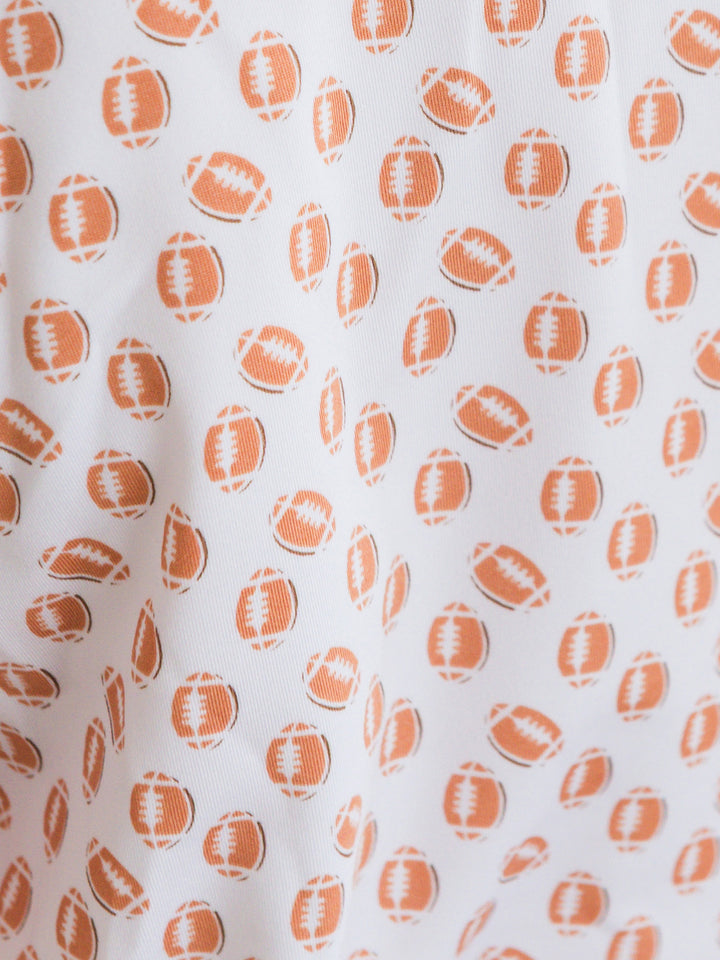 Football Frenzy Knit Short Sleeve Performance Polo