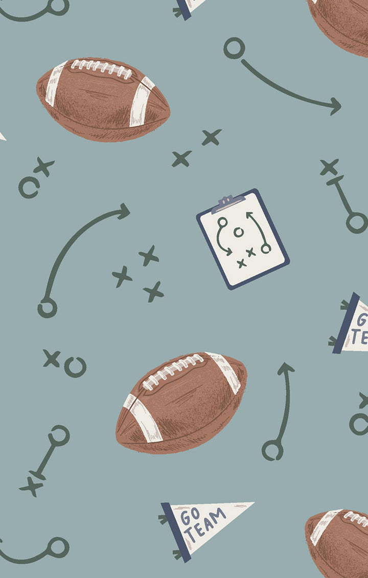 Grey Mist Touchdown Time 2 Way Zipper Footie