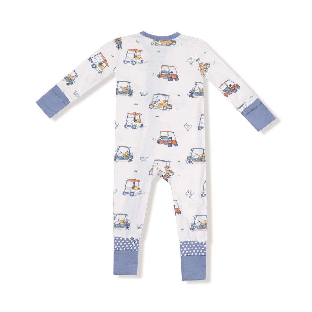 Zooming Golf Carts - 2 Way Zipper Romper