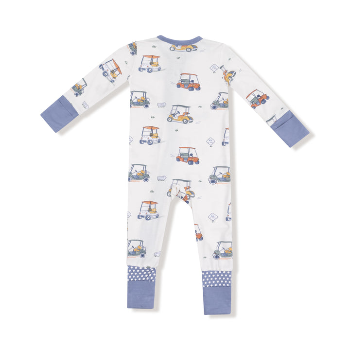 Zooming Golf Carts - 2 Way Zipper Romper