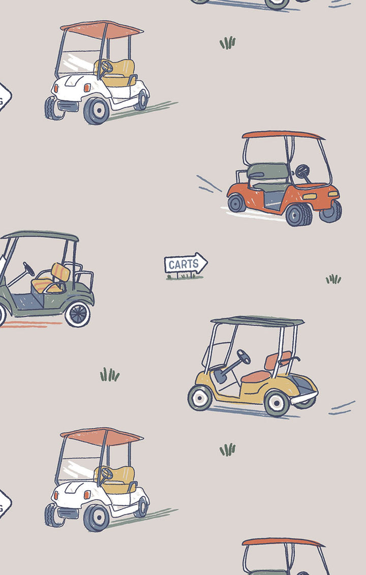 Zooming Golf Carts - 2 Way Zipper Romper