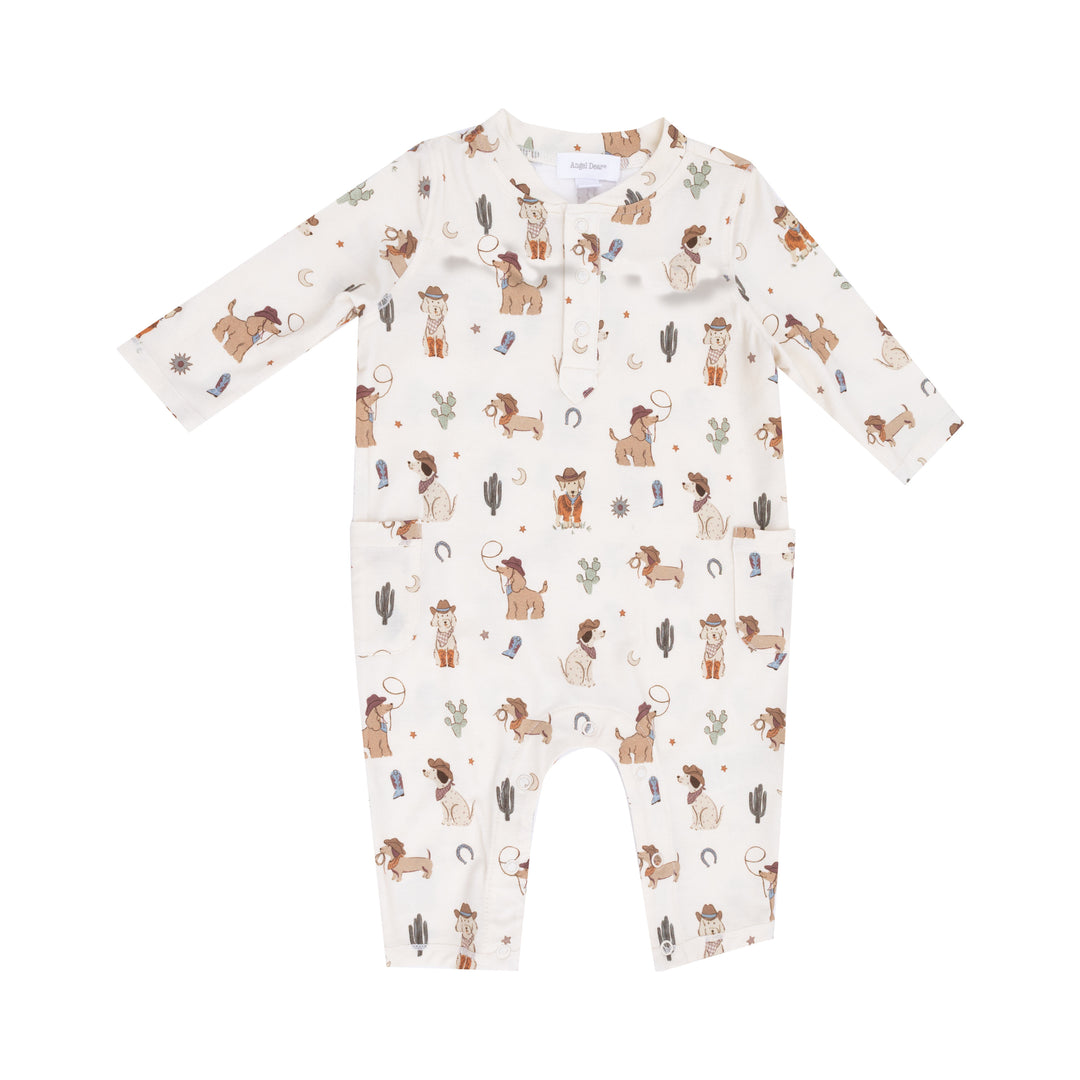 Cowboy Dogs Uni Romper