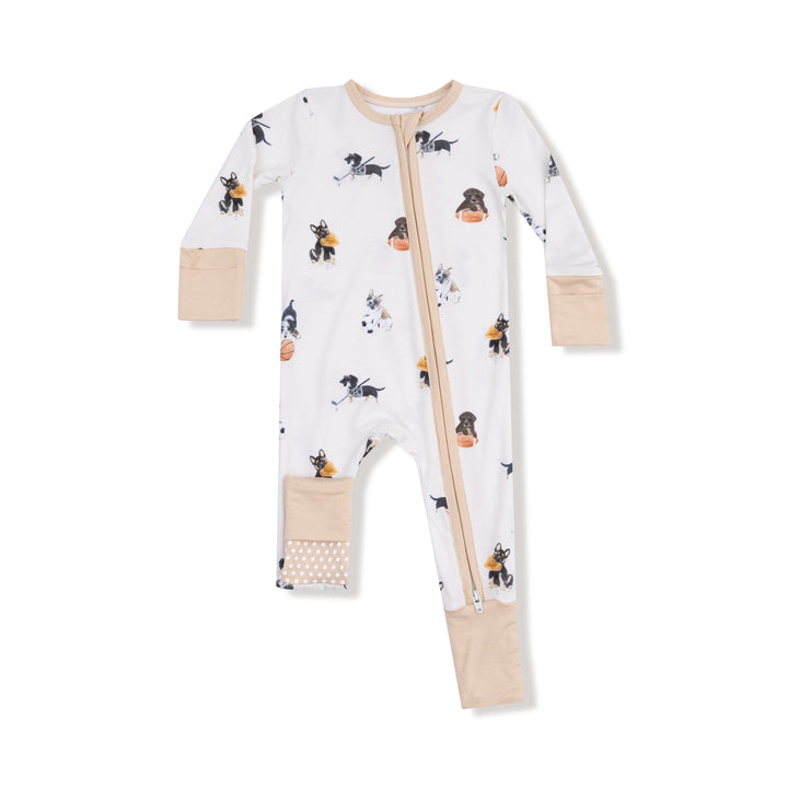 Sporty Puppies 2 Way Zipper Romper