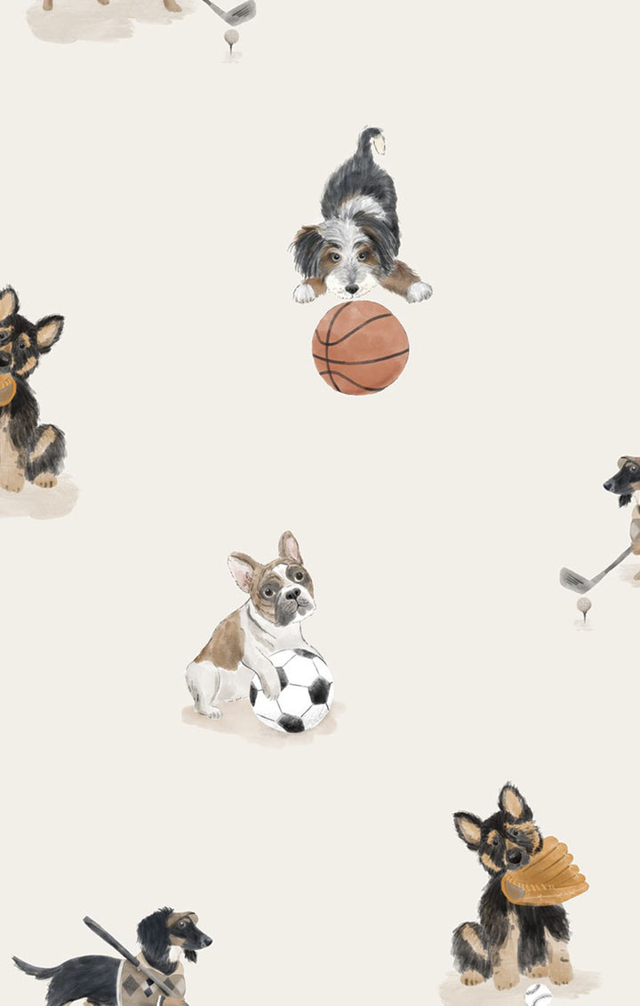 Sporty Puppies 2 Way Zipper Romper