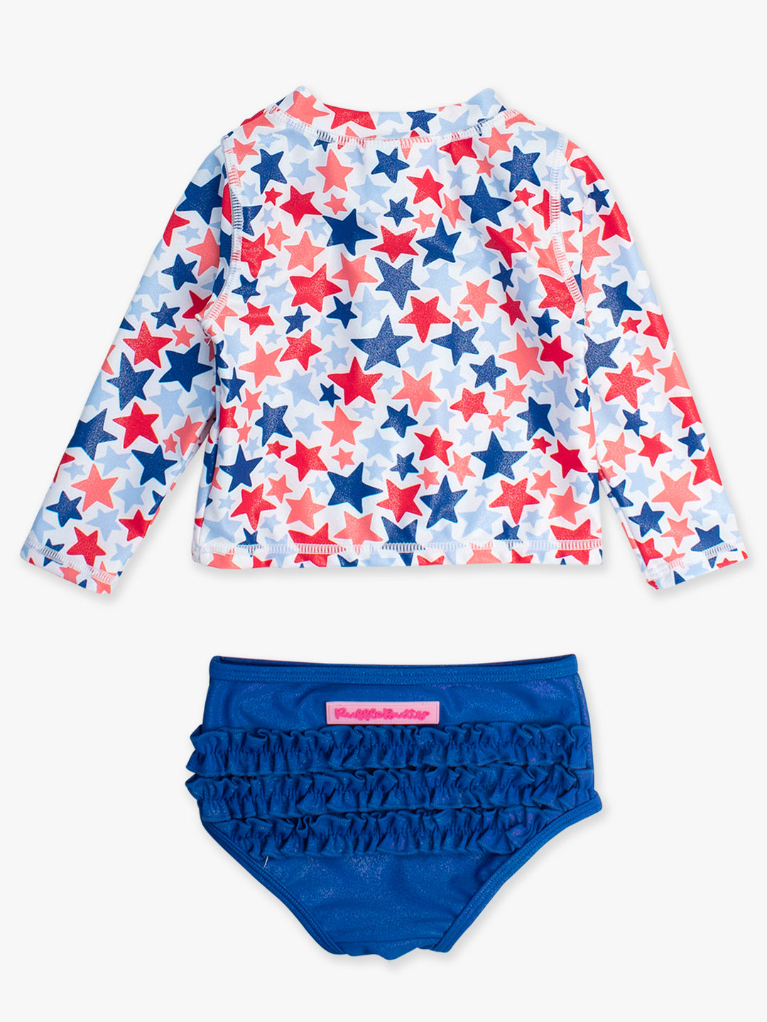 Shimmer Star Spangled Long Sleeve 2 Piece Rash Guard