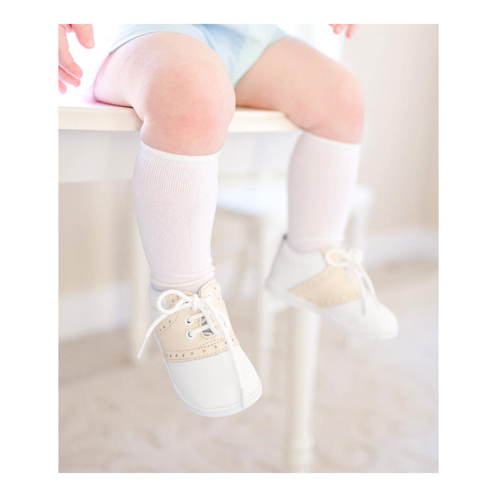 Austin Beige Leather Saddle Oxford Shoe by Angel by L'Amour - alternate view