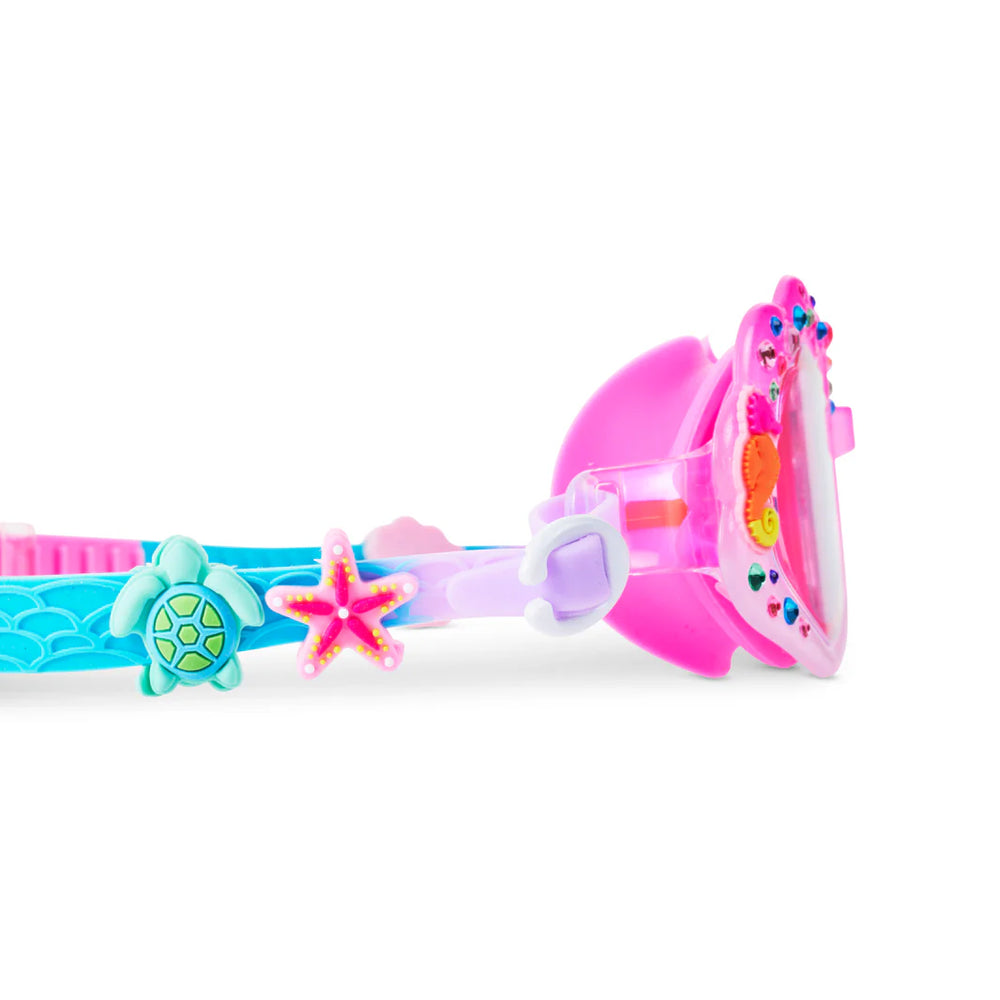 Enchanted Shoreline Swim Goggles - Shimmer Seashell by Bling 2O - alternate view