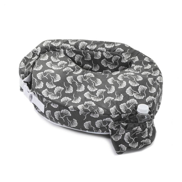 My Brest Friend Original Nursing Pillow: Grey/White Flowing Fans