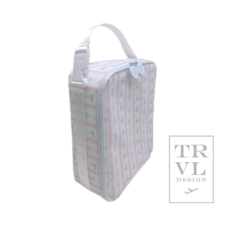 Lunch Box Insulated Lunch Bag - Ribbon Floral Pink