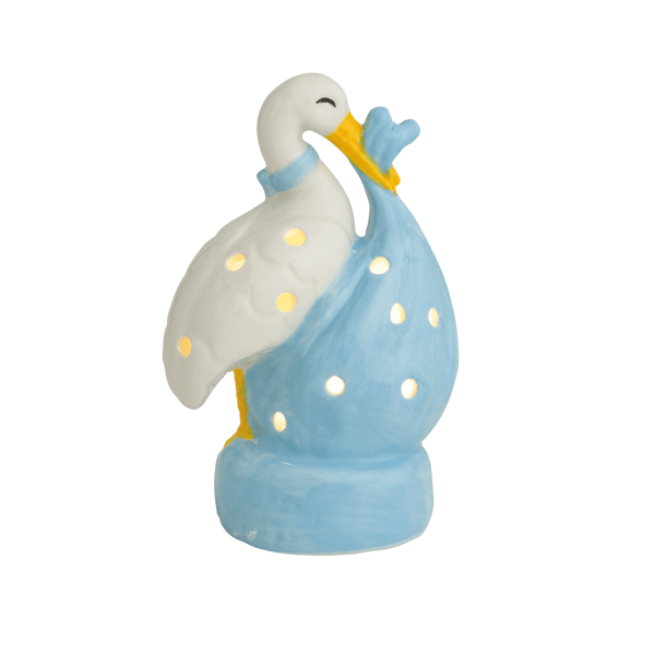 Stork Light Up Sitter by Mud Pie - nursery decor