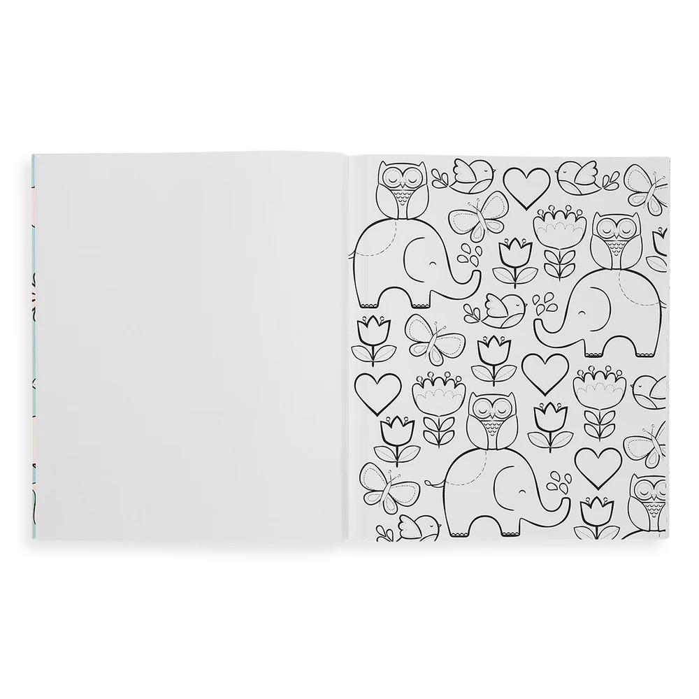 Color-in Book by Ooly - back view