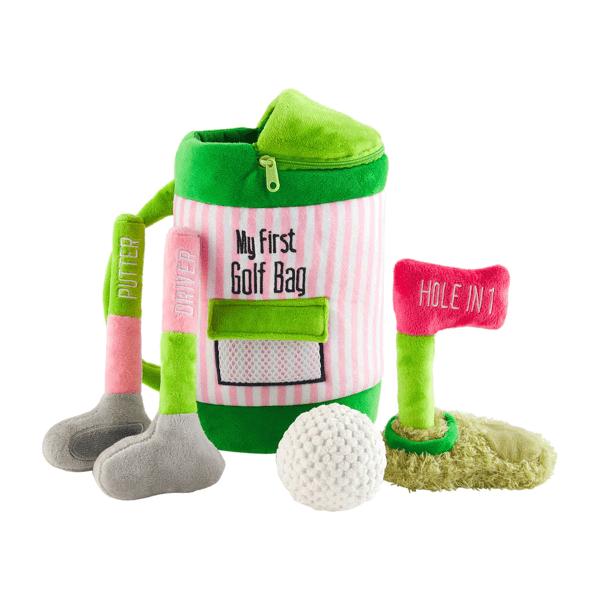 Golf Bag Plush Toy Set