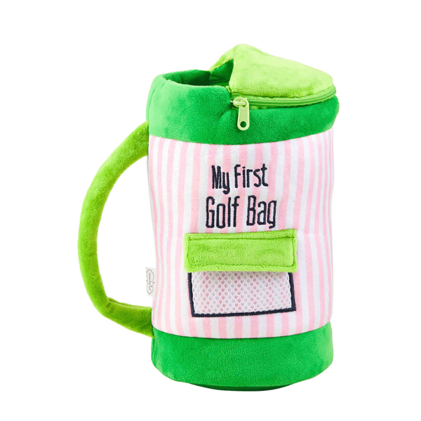 Golf Bag Plush Toy Set by Mud Pie - back view