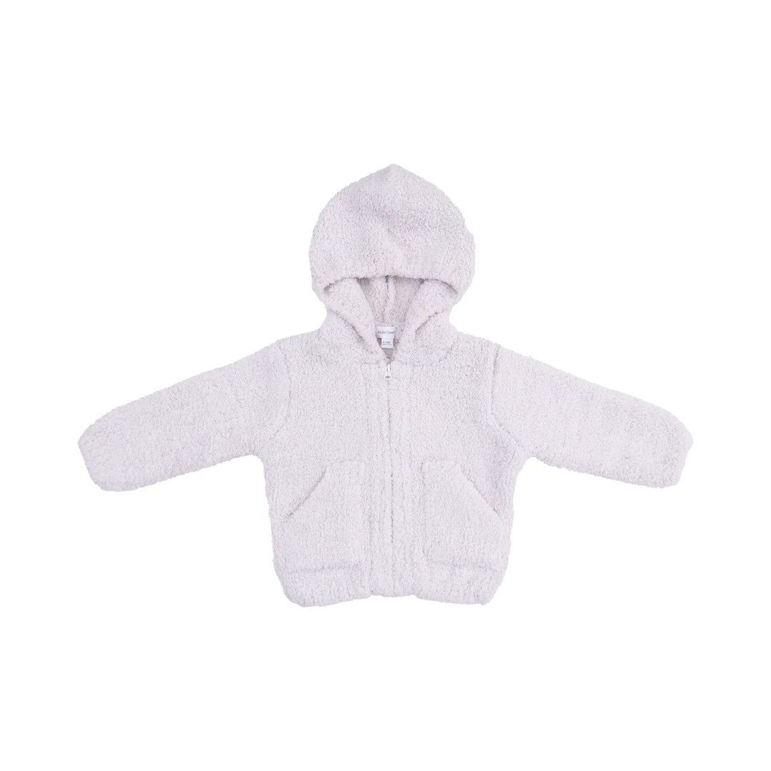 Chenille Natural Hooded Jacket