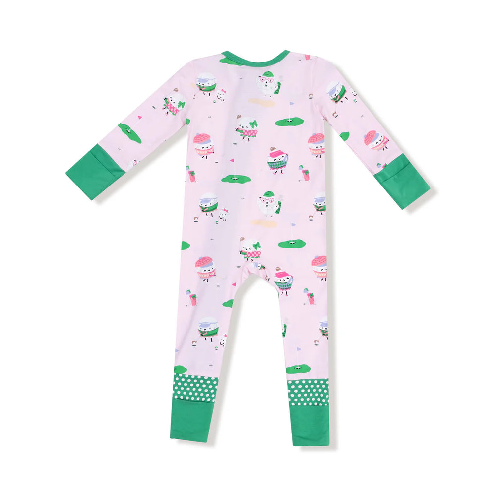 Pink Golf Pros Romper by Angel Dear - alternate view