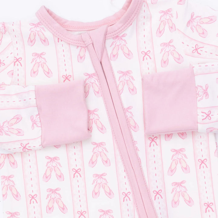 Ballet Shoes Ribbon Stripe - Convertible Romper