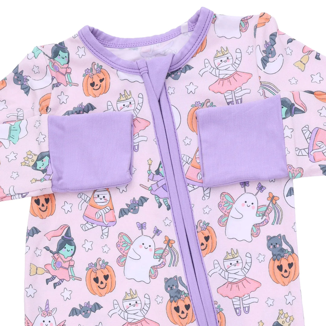 Halloween Monster Dress Up Pink - Convertible Romper