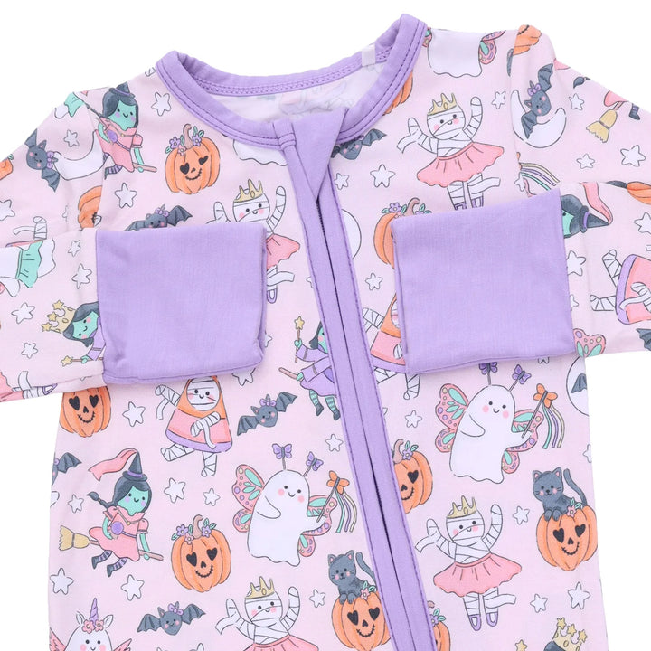 Halloween Monster Dress Up Pink - Convertible Romper