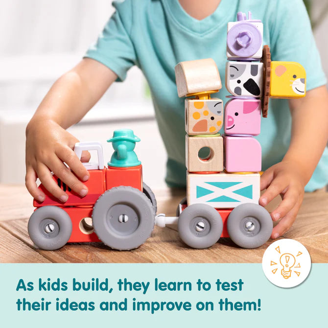 56 piece Blockables by Melissa & Doug - back view