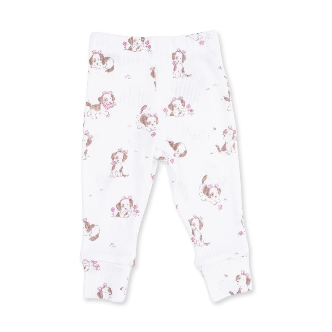 Explorer Puppy Pink Long Sleeve Ruffle Top and Pant