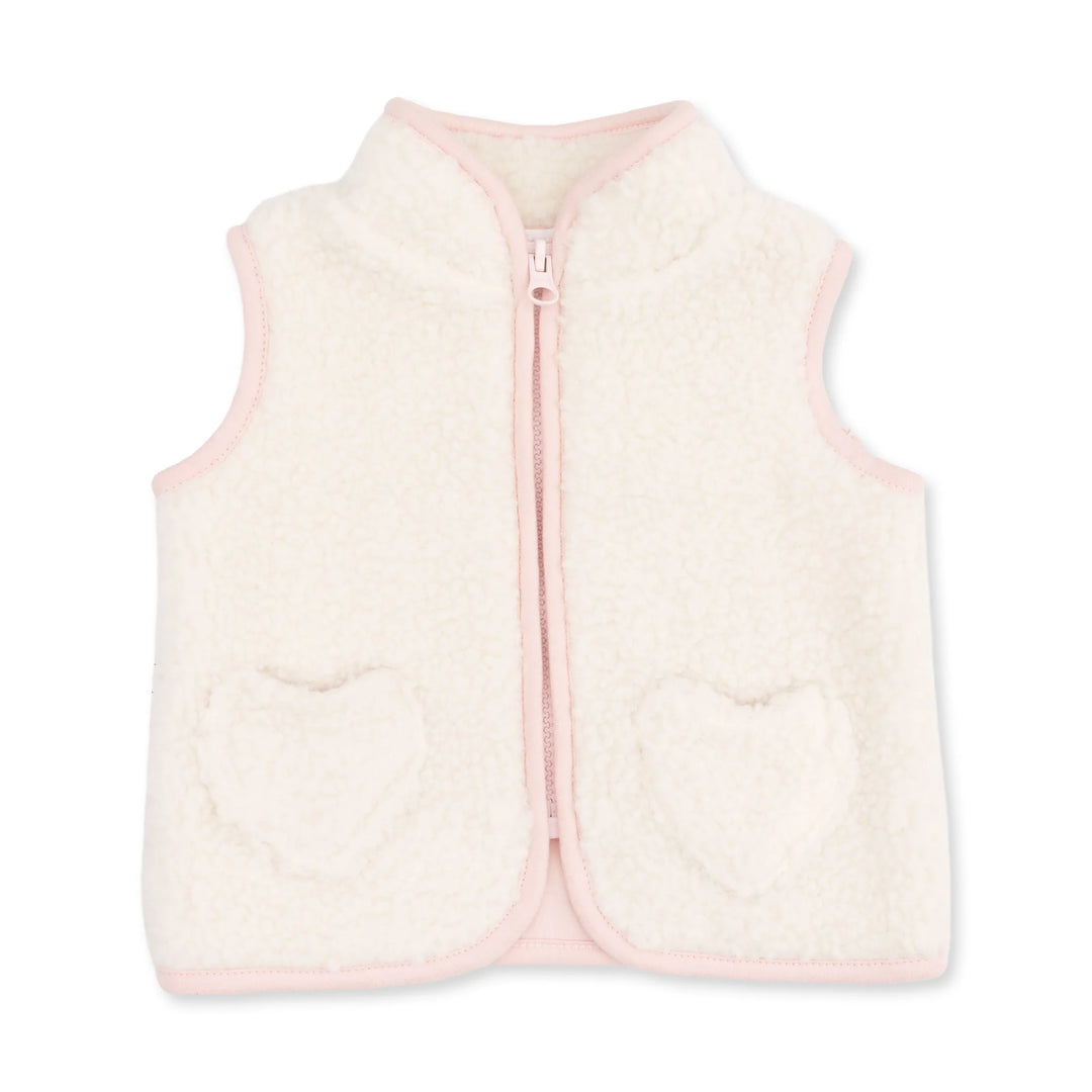 Sherpa - Zip Vest with Heart Pockets