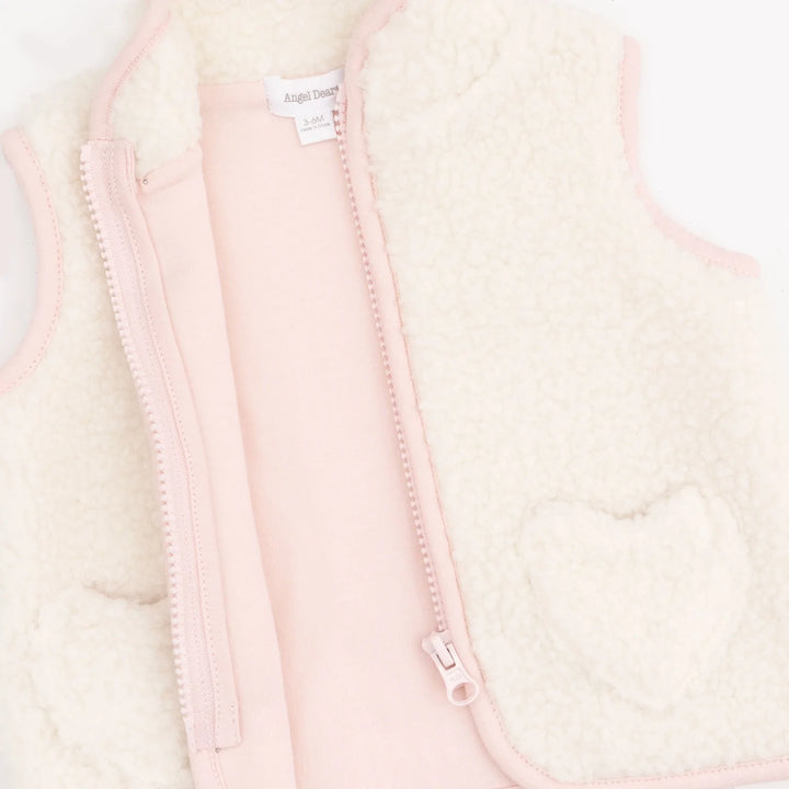 Sherpa - Zip Vest with Heart Pockets