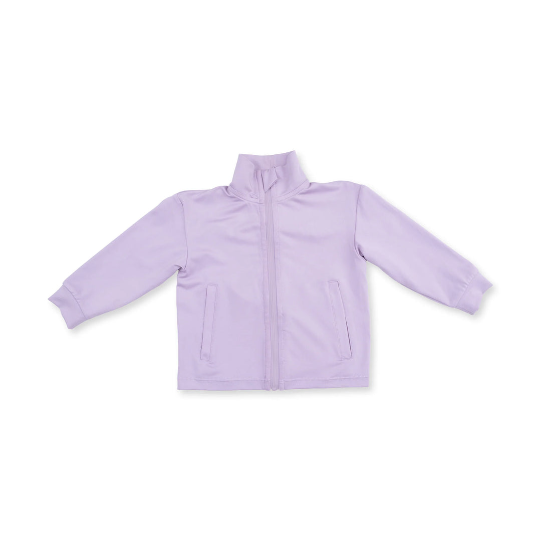 Tiny Tumblers Activewear Lilac - Mock Neck Active Jacket
