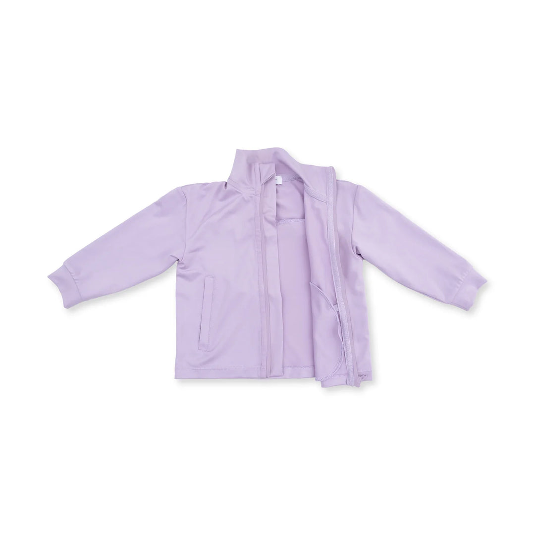 Tiny Tumblers Activewear Lilac - Mock Neck Active Jacket