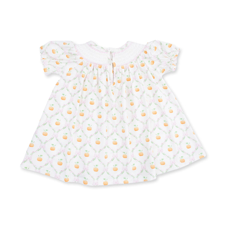 Pretty Pumpkin Trellis - Bishop Dress and Bloomer