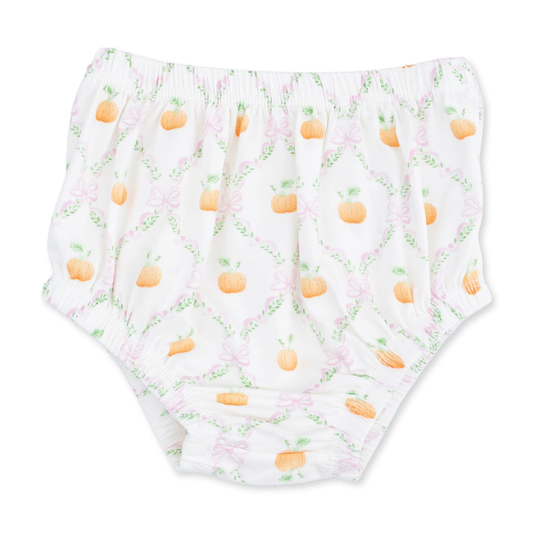 Pretty Pumpkin Trellis - Bishop Dress and Bloomer