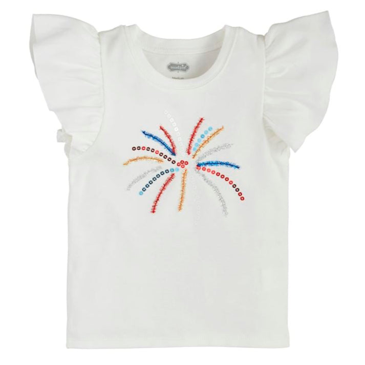 Girls Firework Tinsel Shirt