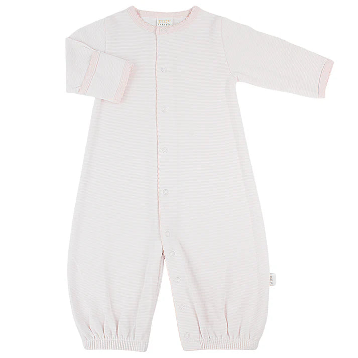 Striped Converter, 100% Organic Cotton Interlock Pink Stripe