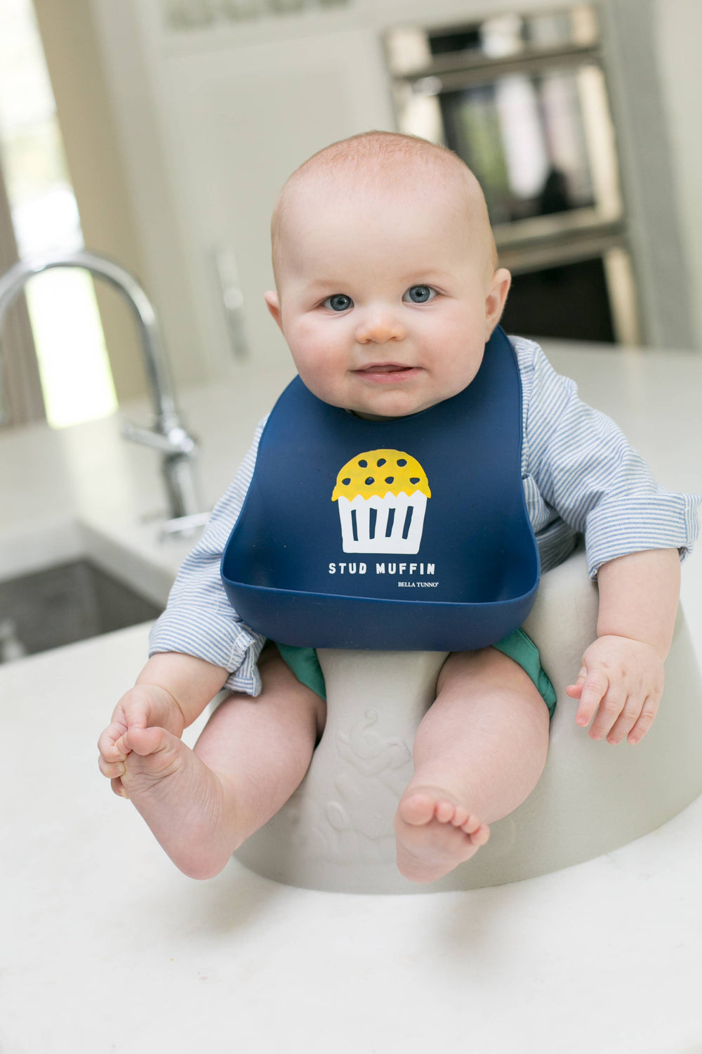 Stud Muffin Wonder Bib by Bella Tunno - alternate view