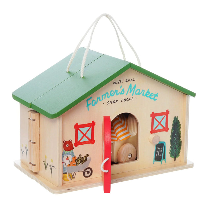 Farmer's Market Travel Activity Toy by Manhattan Toy Company - back view
