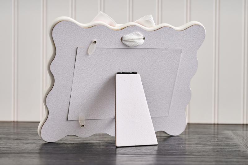Horizontal Pink Bow Frame by Mud Pie - alternate view