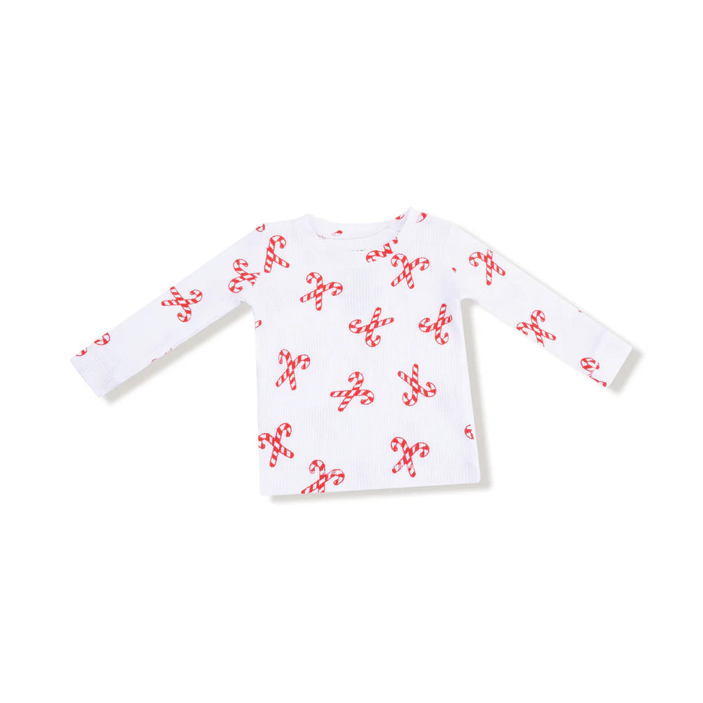 Candy Canes  Long Sleeve Loungewear Set by Angel Dear - back view