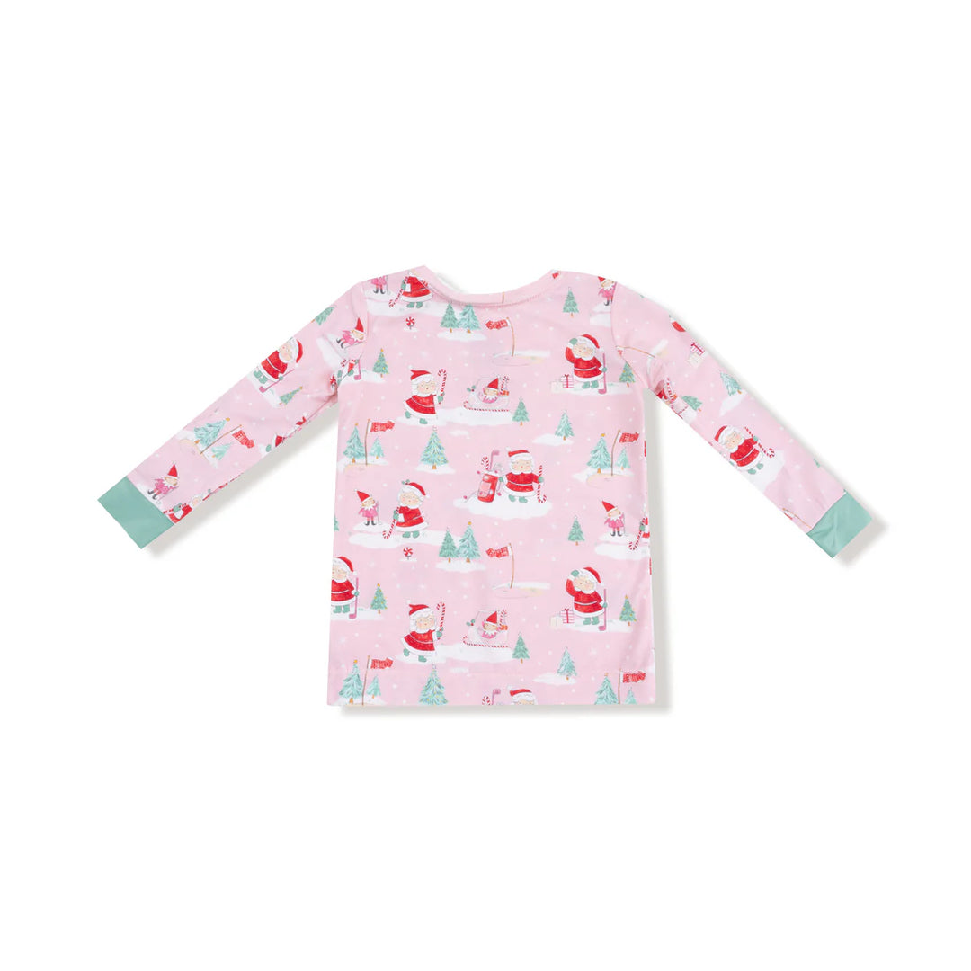 Golfing Mrs. Claus and Elves  Long Sleeve Loungewear Set