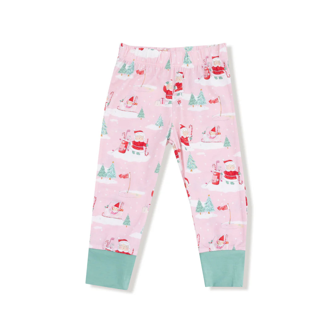 Golfing Mrs. Claus and Elves  Long Sleeve Loungewear Set